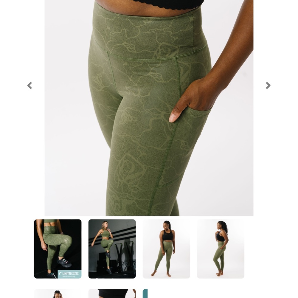 Zyia Olive Maze Light n Tight legging